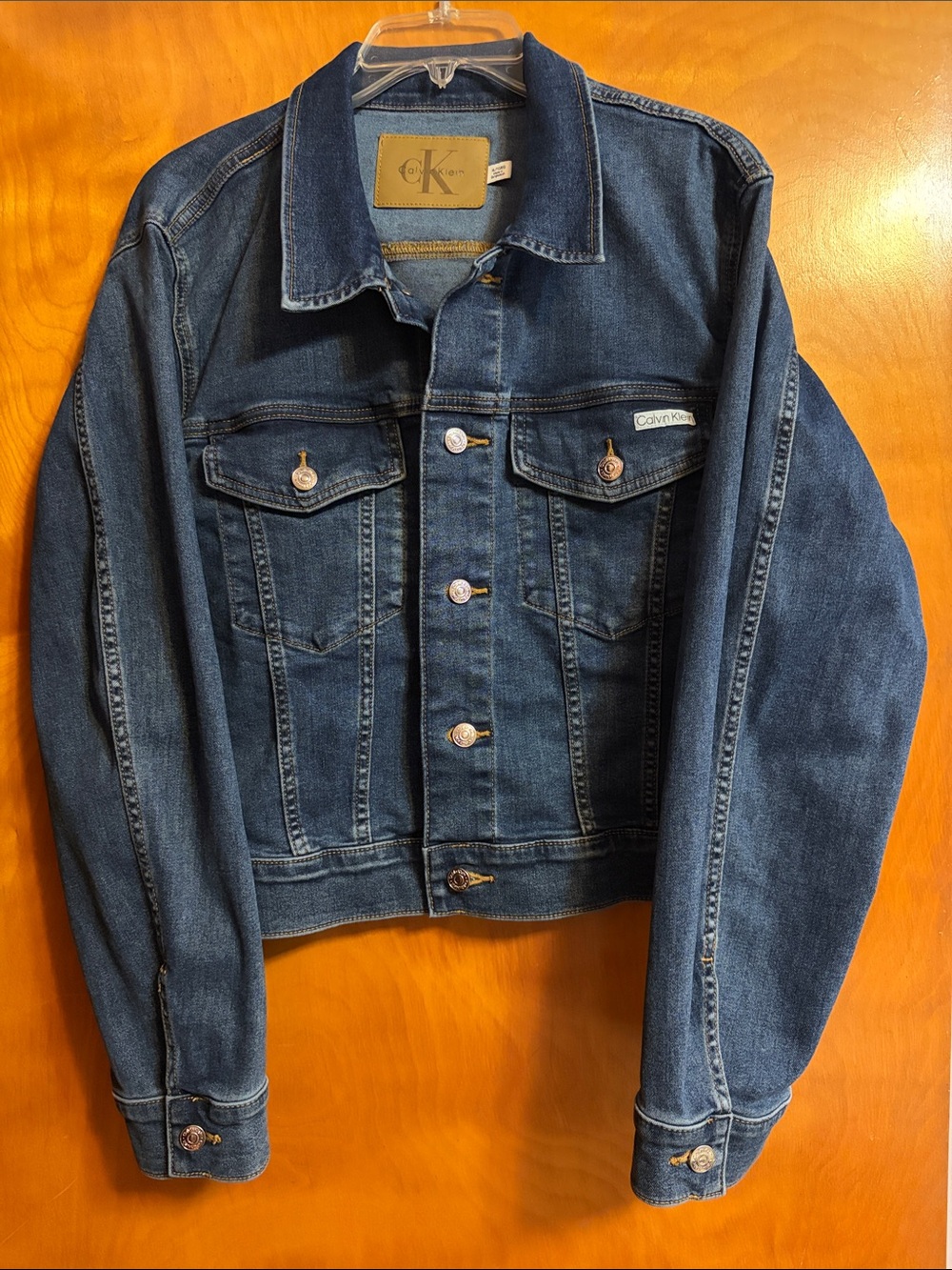 Calvin Klein Dark Blue Denim Trucker Jacket